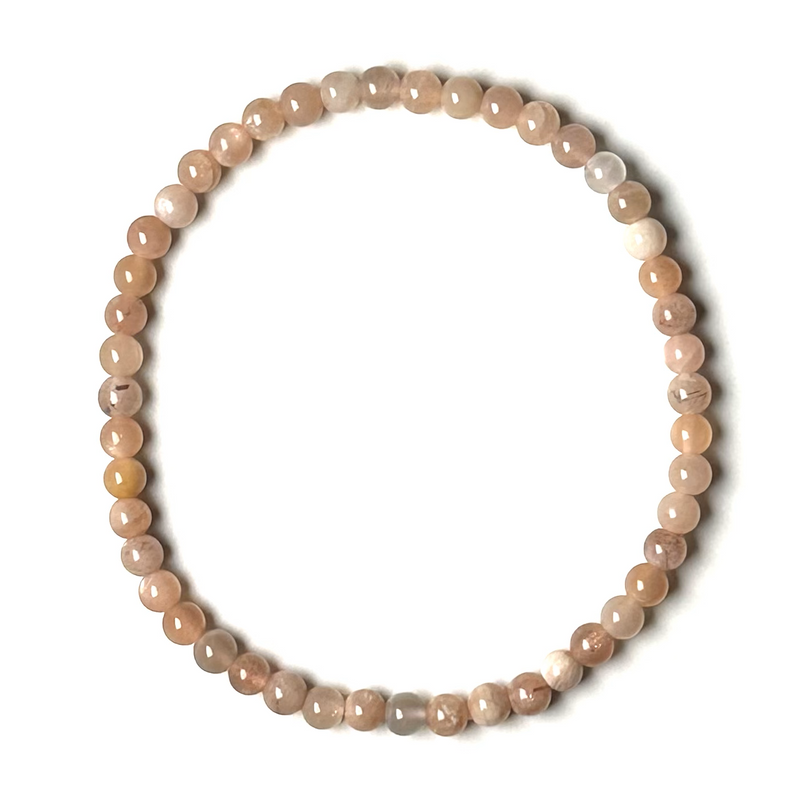 Moonstone (Peach) 4mm Bracelet