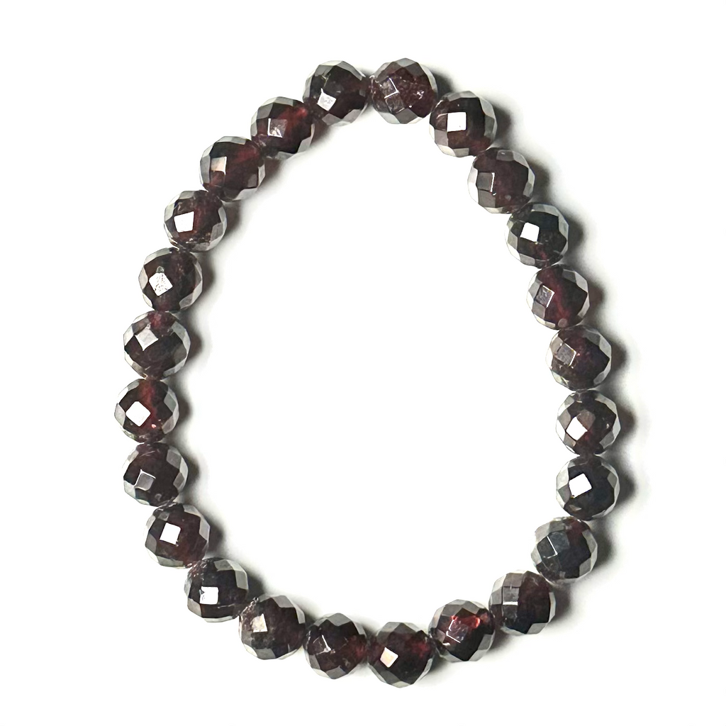 Garnet 8mm (Faceted) Bracelet