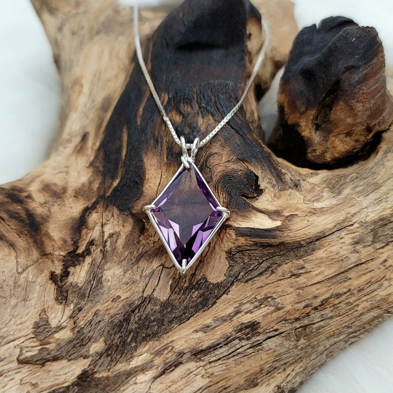 JF Amethyst Ascension Star™ SS Pendant & Chain