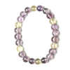 Amethyst + Citrine 8-8.5mm Bead Bracelet