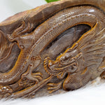 Tiger's Eye (Gold) Dragon Carving C