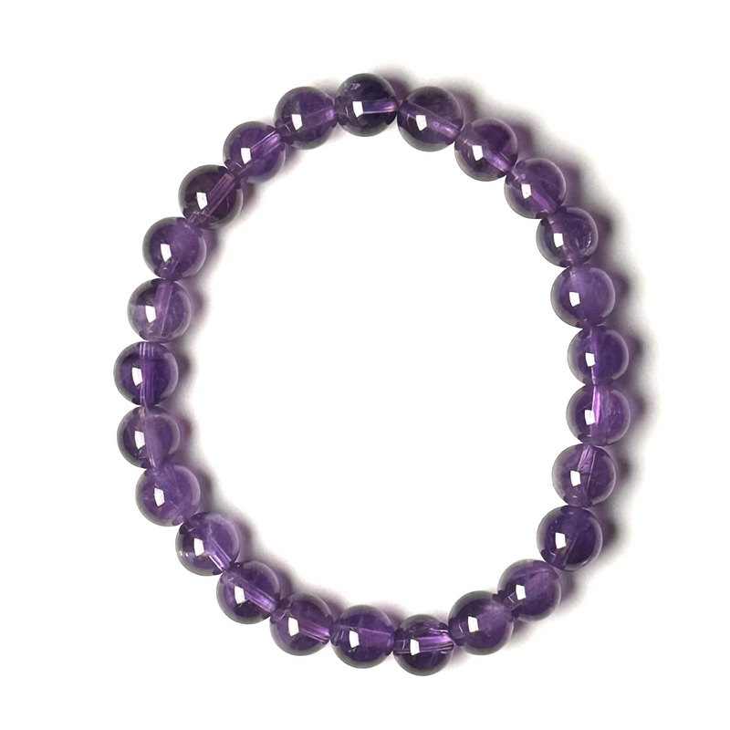 Amethyst (High-Grade) 7-8mm Bracelet