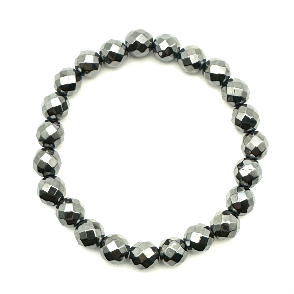 Hematite 8mm (Faceted) Bracelet