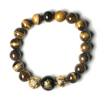 Tiger's Eye (Gold) PICHU 10-14mm Bracelet (M)