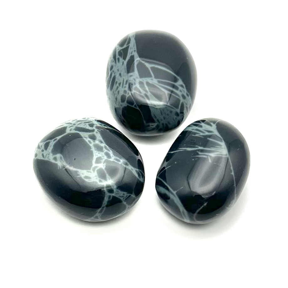 Obsidian, Spiderweb (Tumbled)