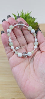 "Clarity and Calm" 6-12mm Bead Bracelet