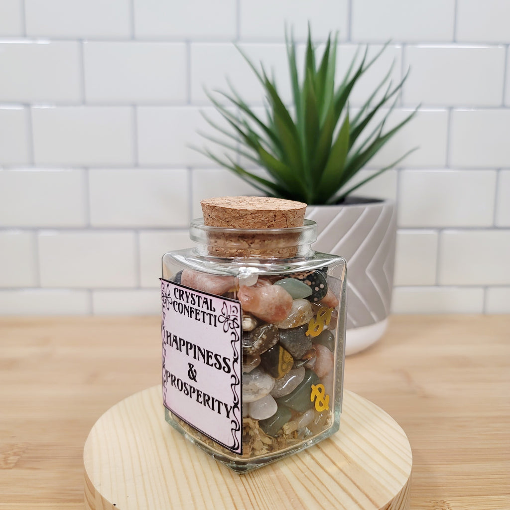Happiness & Prosperity - Crystal Confetti Jar (LG)