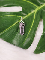 Amethyst Sterling Silver Point Pendant (Sm)