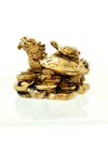 Dragon Turtle Brass Statue 3"