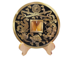 Lucky Coin (Celestial) with Wood Stand, Large