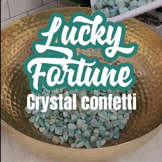 Lucky Fortune ( 3 ) Crystal Confetti Scoops!