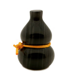 Hu-Lu Medicine Gourd, Black Obsidian 3.45"